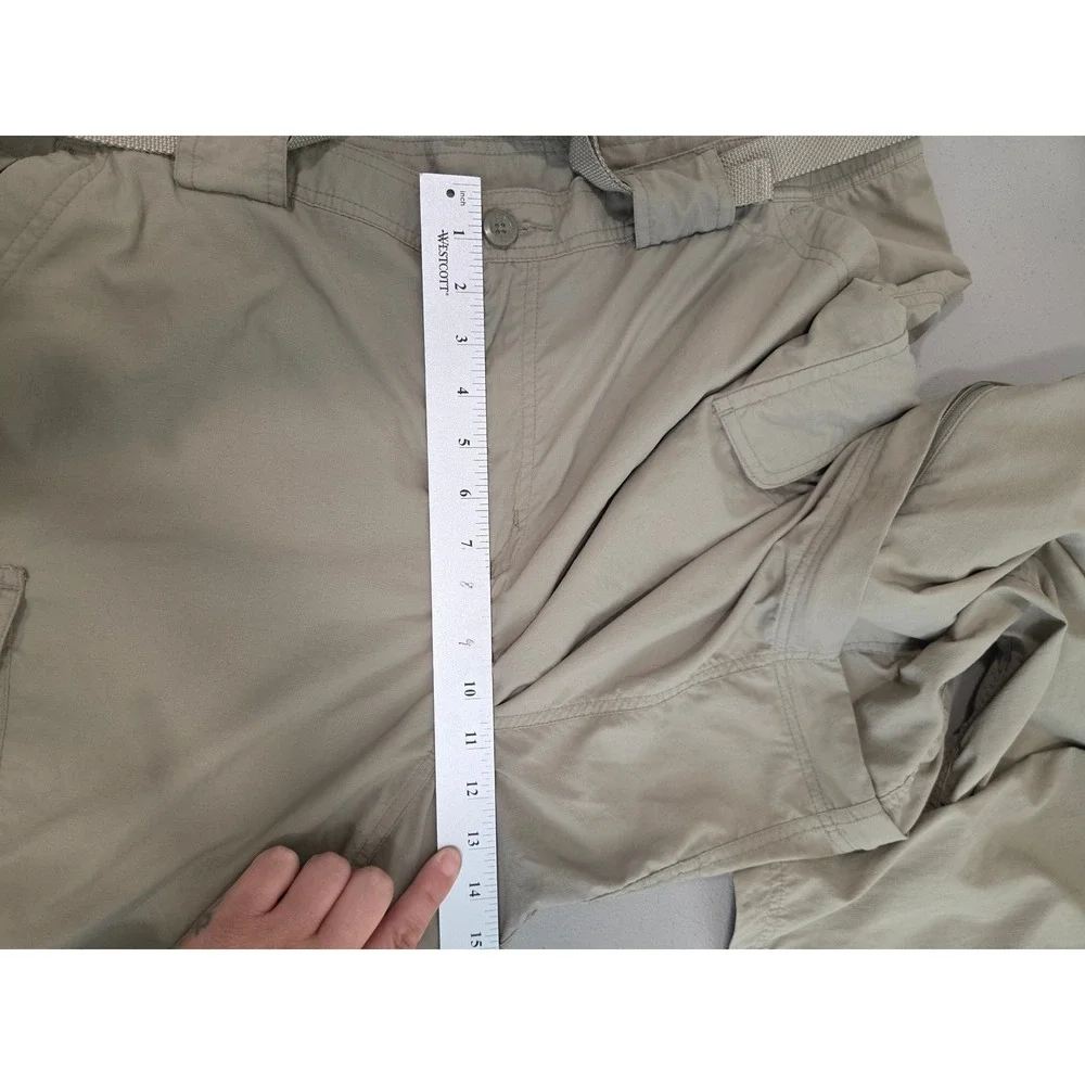 Columbia Mens Tan Convertible Cargo‎ Pants XL 38 Titanium Hiking Outdoor Fishing